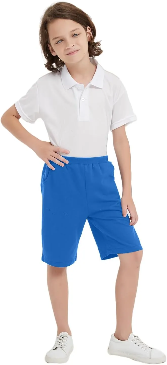 3 Pack Thick Cotton Toddler Boys Kids Shorts Sport Jogger Shorts Kids Summer Shorts with Pockets