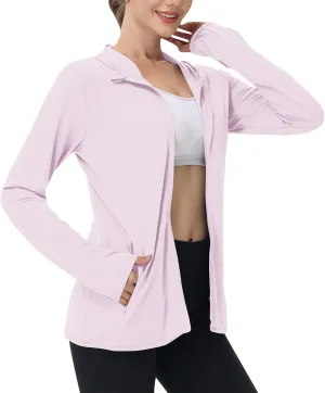 Aesthetic Lightweight Hooded Sunshine Protective Tops for Women Comfy Loose Breathable Suits Biking Outdoor Walking