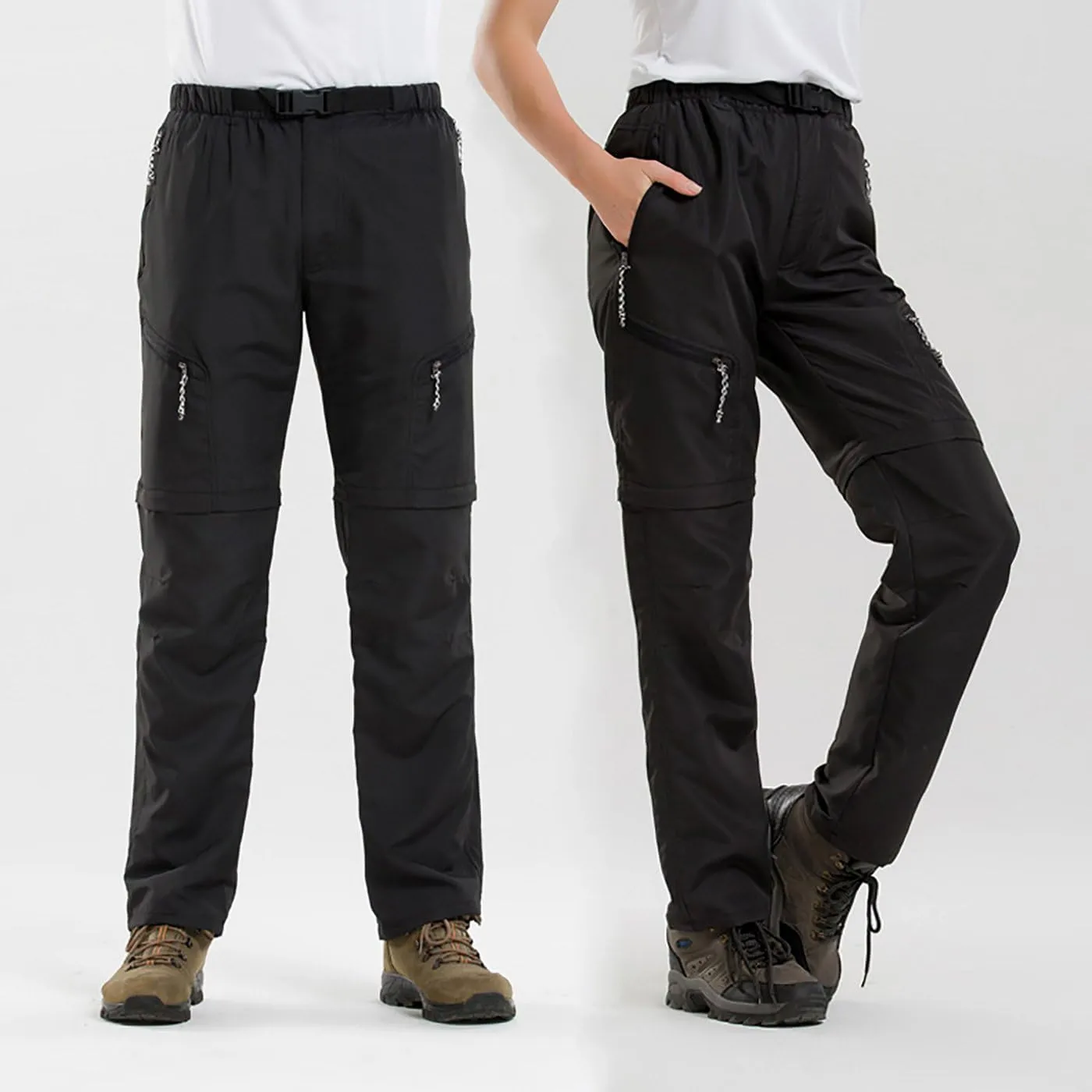 AIEOE Mens Unisex Outdoor Quick Dry Convertible Hiking Sport Cargo Pants Shorts