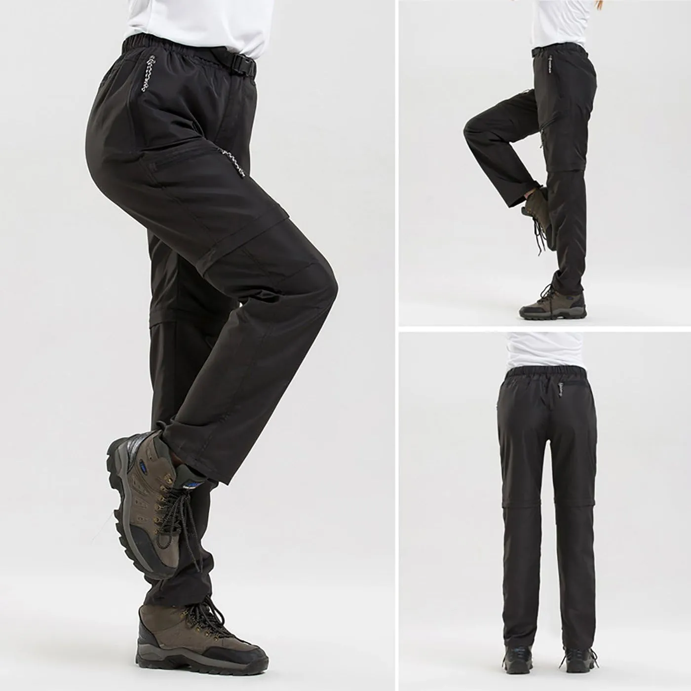 AIEOE Mens Unisex Outdoor Quick Dry Convertible Hiking Sport Cargo Pants Shorts