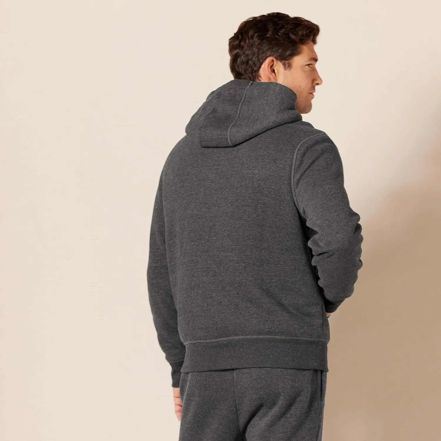 Amazon Essentials Men's Hoodies, Sherpa-Lined Pullover