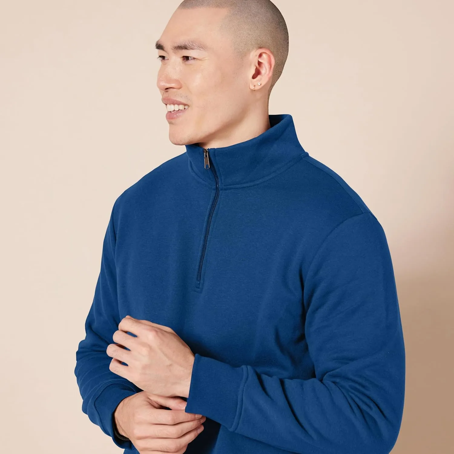 Amazon Essentials Men's Long-Sleeve Quarter-Zip Fleece Sweatshirt