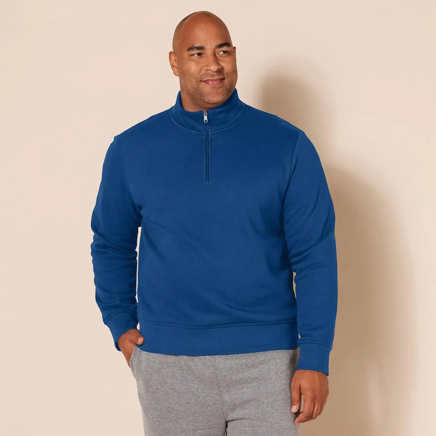 Amazon Essentials Men's Long-Sleeve Quarter-Zip Fleece Sweatshirt