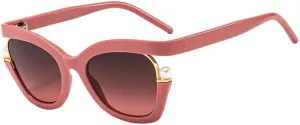 Black Cat Eye Sunglasses For Women Men Vintage Pearl Decoration Sun Glasses Retro Shades UV400 Eyeglasses