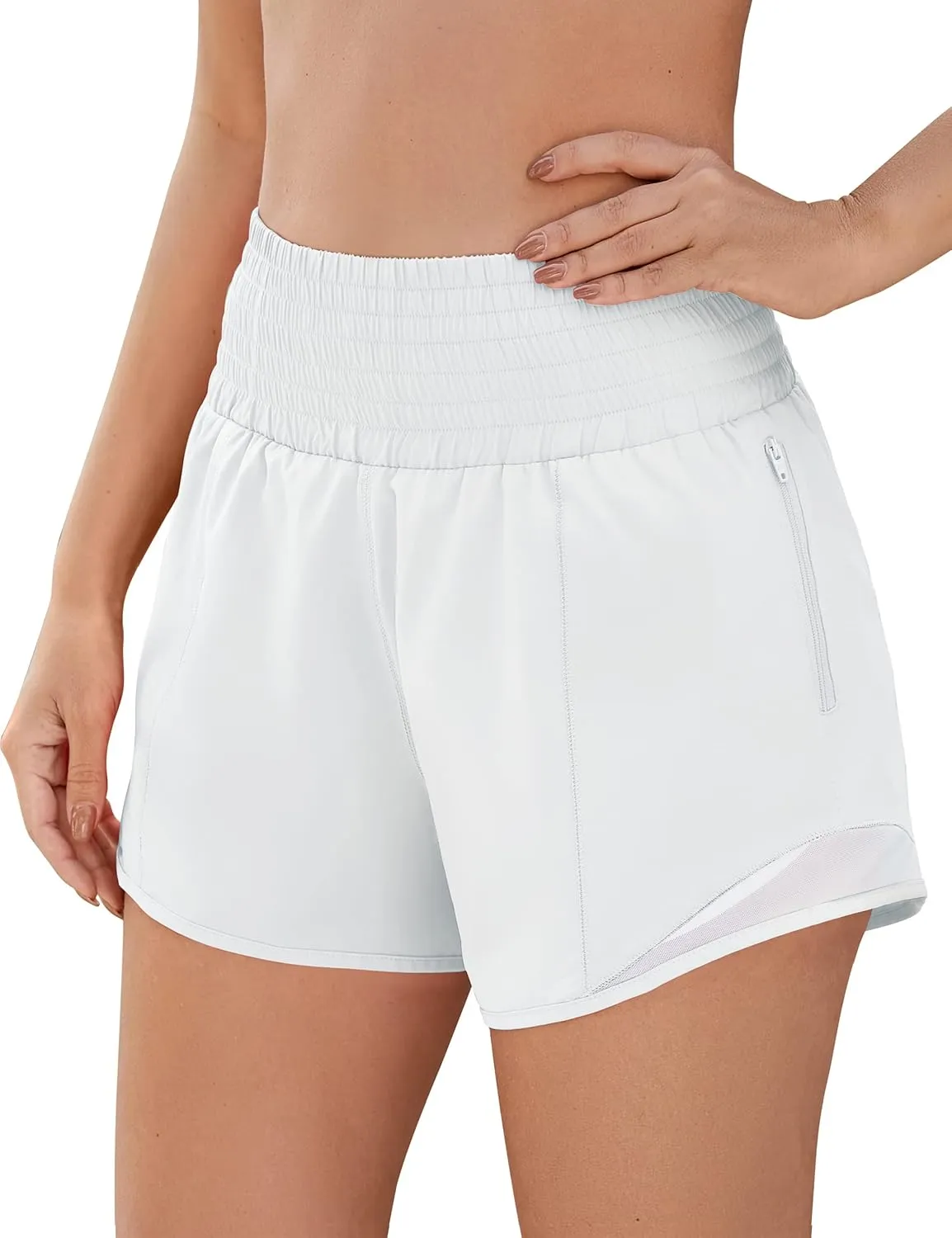 BMJL Women's Athletic Shorts Sport Gym Running Shorts Quick Dry High Waisted Workout Shorts with Pockets
