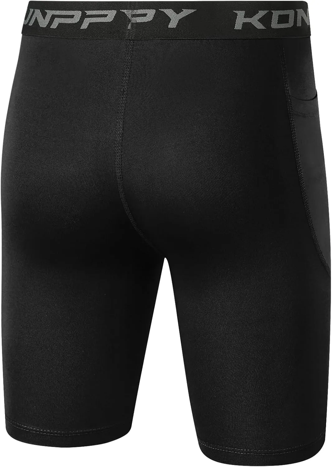 Boys Compression Shorts - Athletic Underwear for Basketball Spandex Shorts Sport Workout Base Layer Side Pocket