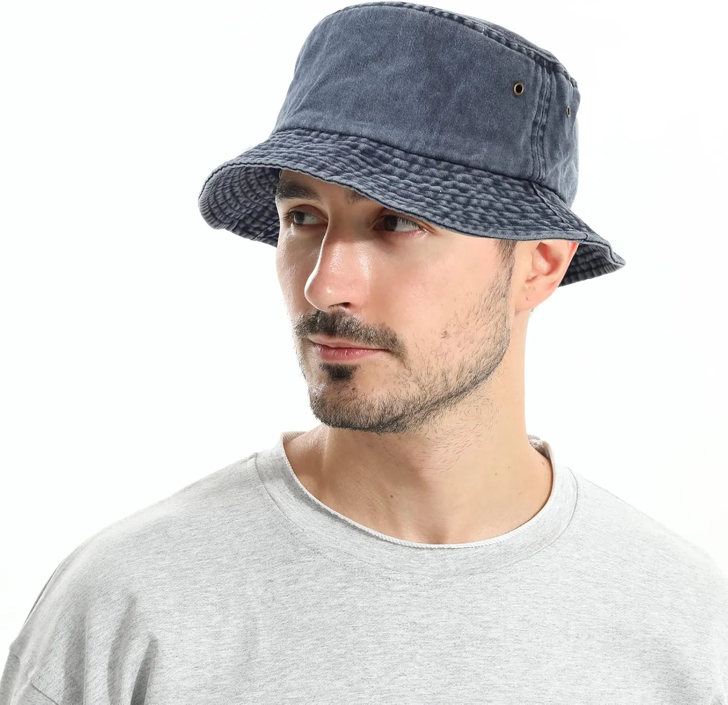 Bucket Hat for Women Men Summer Travel Beach Sun Cap Unisex Outdoor Fishing Packable Cotton Hats