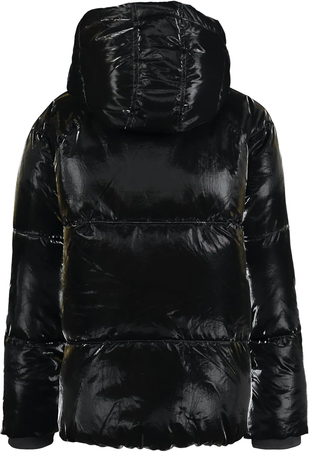 Calvin Klein Girls' Short Length Hooded Winter Puffer Jacket with Fleece Lining