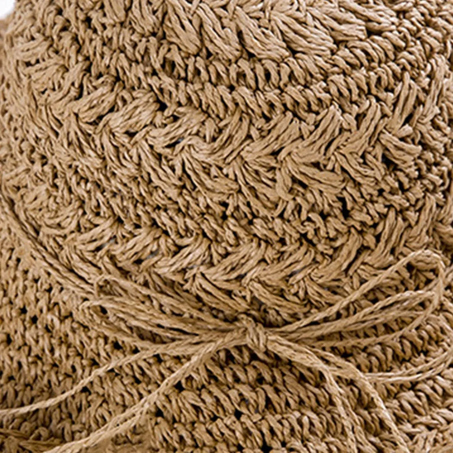 Canvas Hiking Hat Sun Straw Hats for Women Foldable Floppy Beach Summer Hat Oversized Weave Wide Brim Bowknot