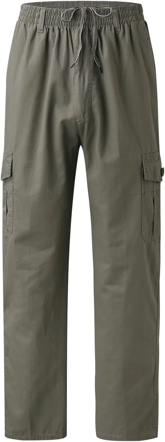 Cargo Pants for Men Relaxed Fit Men's Hiking Cargo Pants Slim Fit Stretch Jogger Cycling Waterproof Pant with Pockets