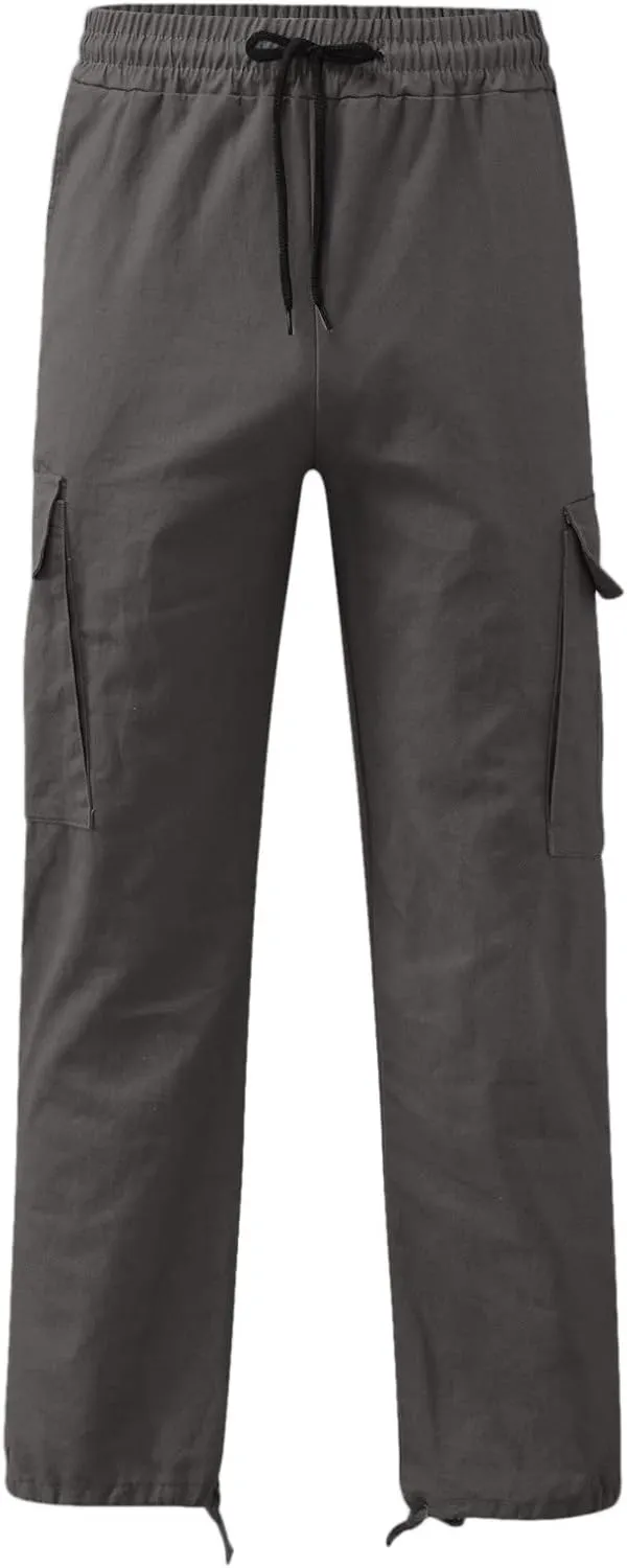 Cargo Pants for Men Relaxed Fit Straight Fit Pant Skinny Stretch Mens Multi-Pockets Men Cargo Pants Straight Fitness