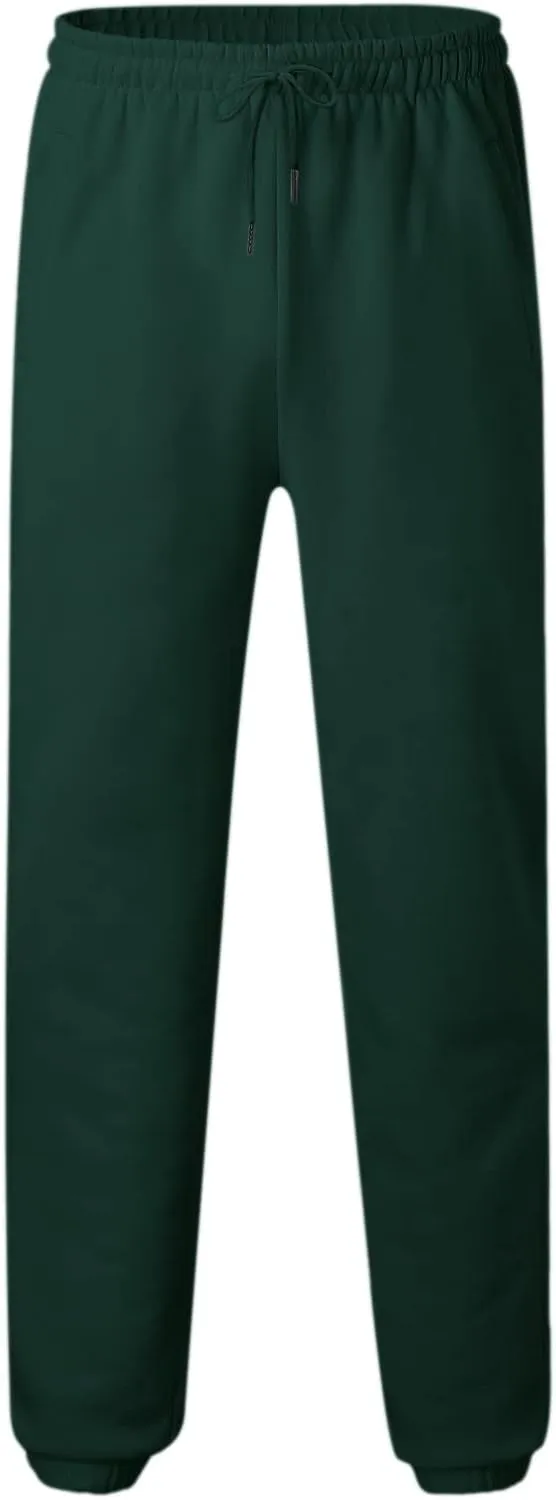 Cargo Sweatpants for Men Men Men's Active Basic Jogger Fleece Joggers Pants Men Outdoor Pocket Drawstring Solid Color