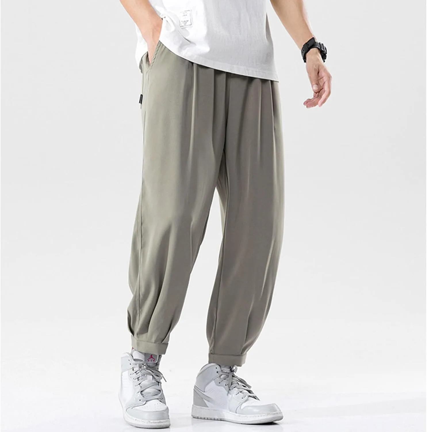 Cargo Trousers for Men Sweatpants for Men with Pockets Mens Fashion Joggers Sports Pants Casual Cotton Cargo Pants