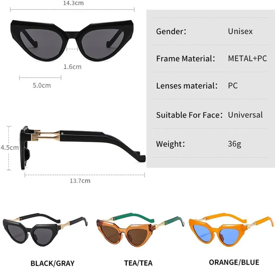 Cat Eye Sunglasses Women Fashion Vintage Female Shades Luxury Sun Glasses UV400 Eyewear