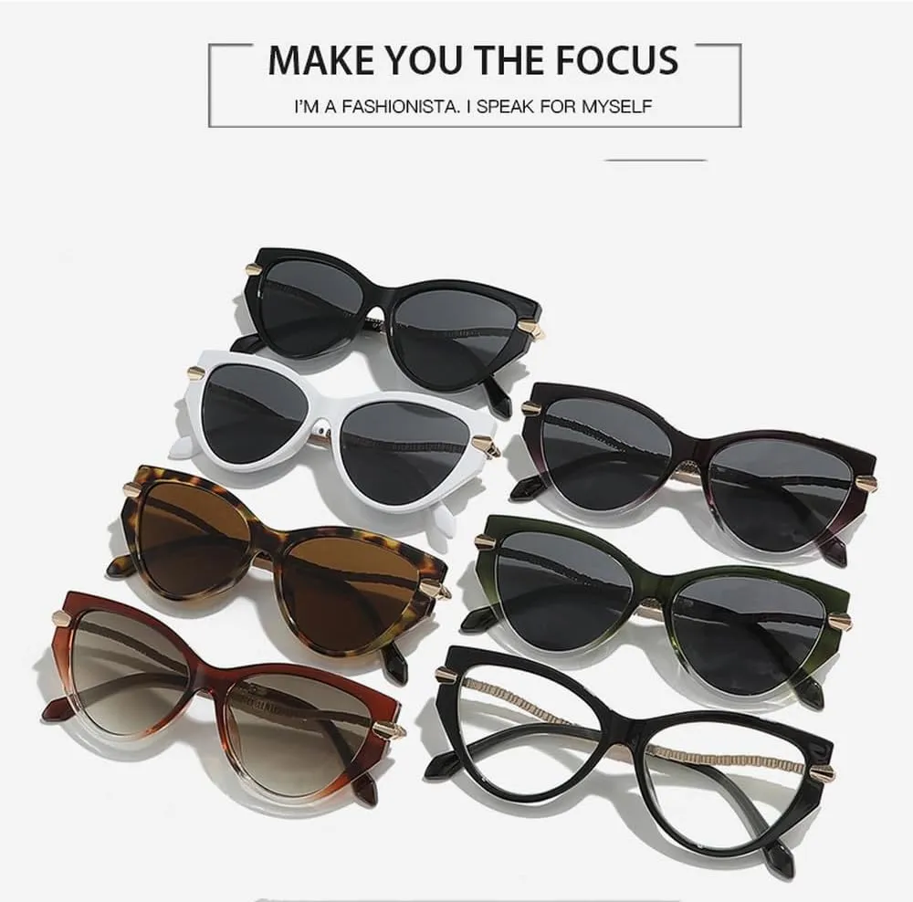 Classic Cat Eye Sunglasses Women Men Vintage Sun Glasses Metal Frame Retro Trend Fashion Style Shades UV400