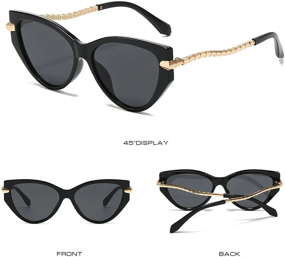 Classic Cat Eye Sunglasses Women Men Vintage Sun Glasses Metal Frame Retro Trend Fashion Style Shades UV400