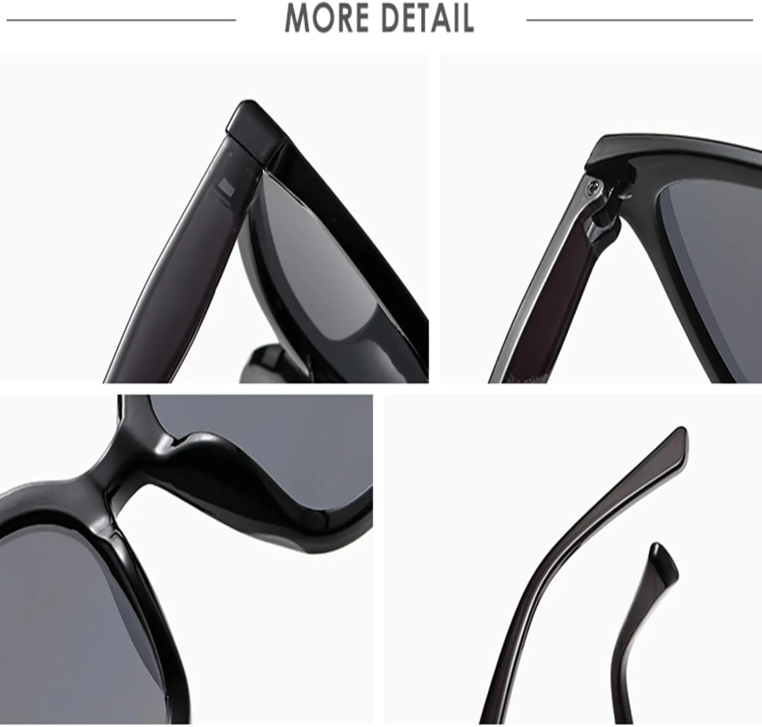 Classic Retro Oversize Sunglasses Woman Big Frame Gradient