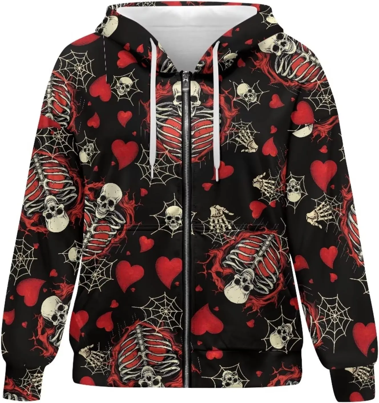 Coloranimal Zip Up Hoodie Sweatshirt for Women Casual Activewear with Pockets Workout Top Long Sleeve Athletic Hoodie