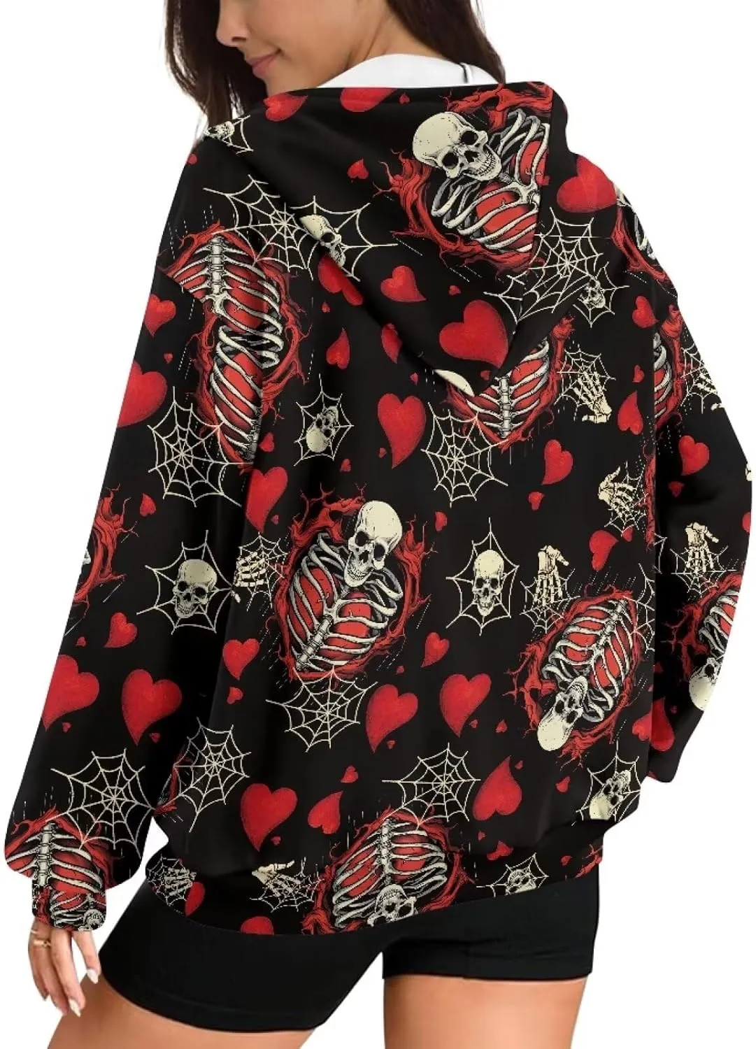Coloranimal Zip Up Hoodie Sweatshirt for Women Casual Activewear with Pockets Workout Top Long Sleeve Athletic Hoodie