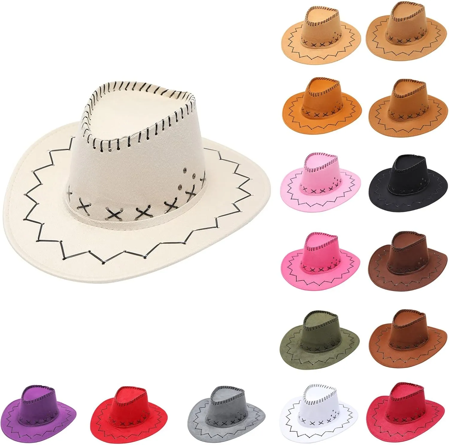 Cowboy Hat Men Western Cowboy Hats for Men and Women Fedora Hat Cowboy Style Hat Wide Brim Travel Sun Cap