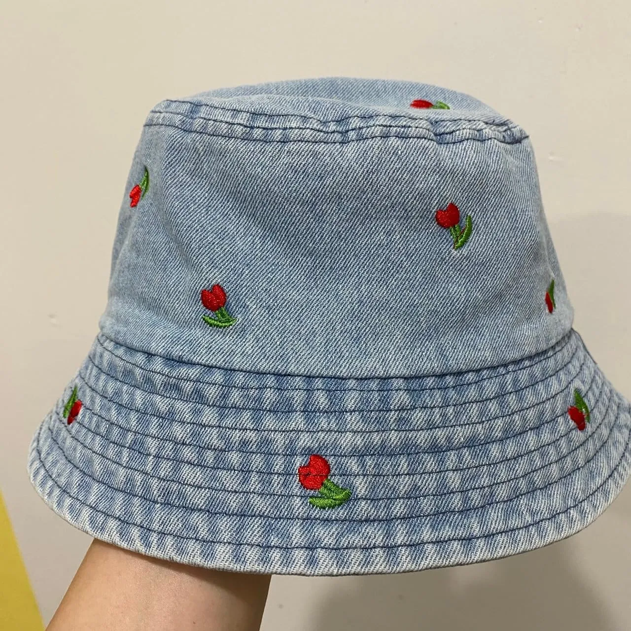 Denim Bucket Hats for Women Foldable Sun Hats Y2K Hats Cute Beach Hats Aesthetic Wide Brim Sun Protection Hats