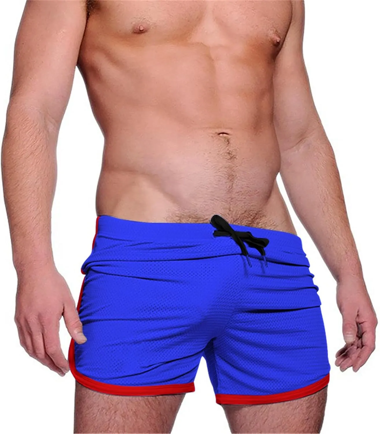 Exercise Shorts for Men Breathable Activewear with Drawstring Funny Slim Fit Running Short Shorts Casual Short