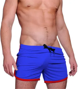 Exercise Shorts for Men Breathable Activewear with Drawstring Funny Slim Fit Running Short Shorts Casual Short