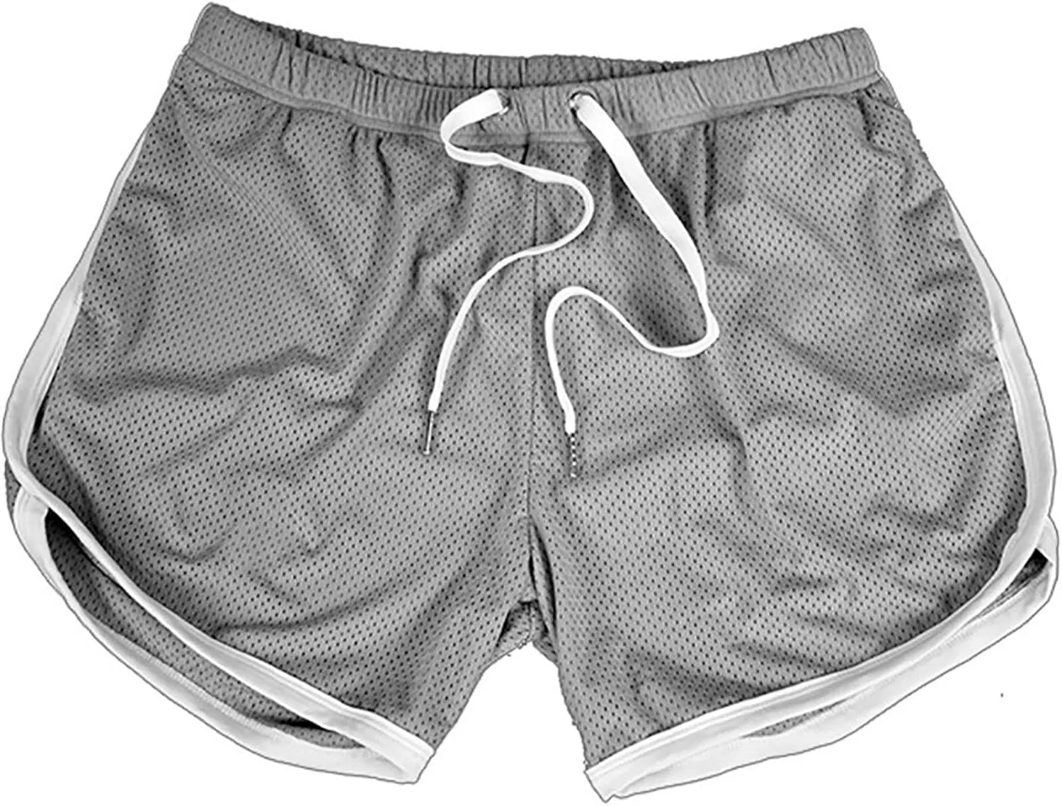 Exercise Shorts for Men Breathable Activewear with Drawstring Funny Slim Fit Running Short Shorts Casual Short