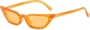 Fashion Cat Eye Sunglasses for Women One Piece Vintage Punk Uv400