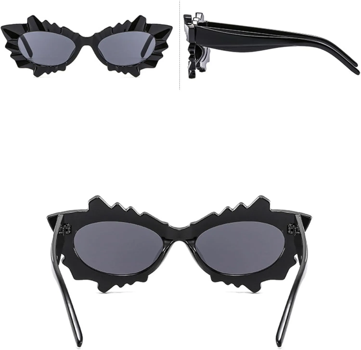Fashion Cat Eye Sunglasses for Women Punk Gradient Trends Men Uv400