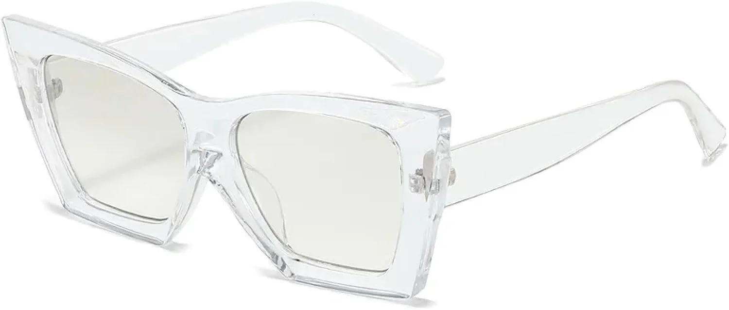 Fashion Cat Eye Sunglasses for Women Retro Jelly Color Trending Uv400