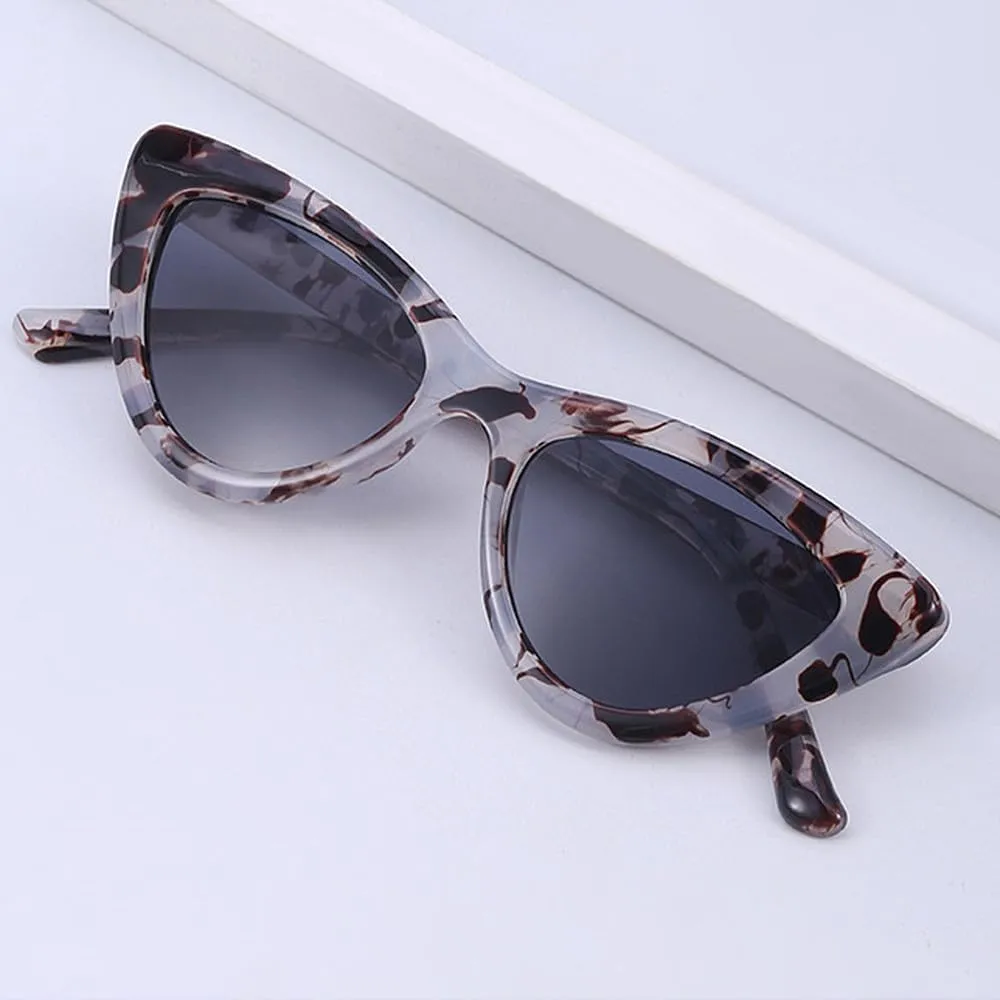 Fashion Cat Eye Sunglasses Women Vintage Leopard Sun Glasses Lady Retro Shades Eyeglasses Female UV400
