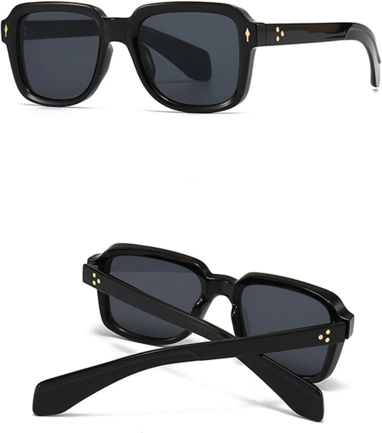 Fashion Sunglasses for Women Gradient Shades Uv400 Retro Rivets Men