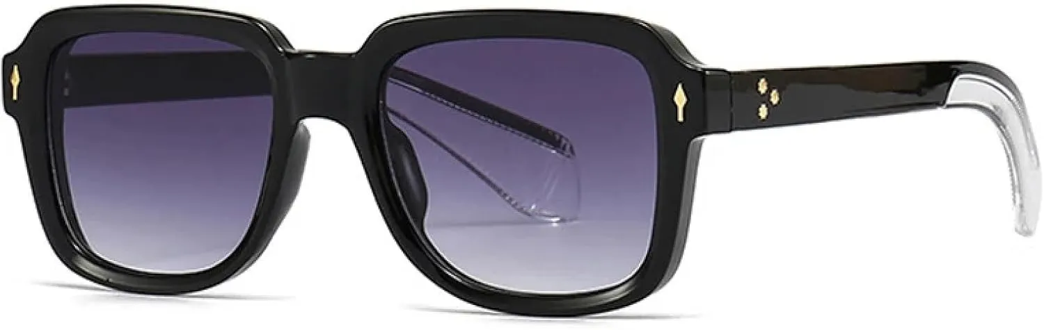 Fashion Sunglasses for Women Gradient Shades Uv400 Retro Rivets Men