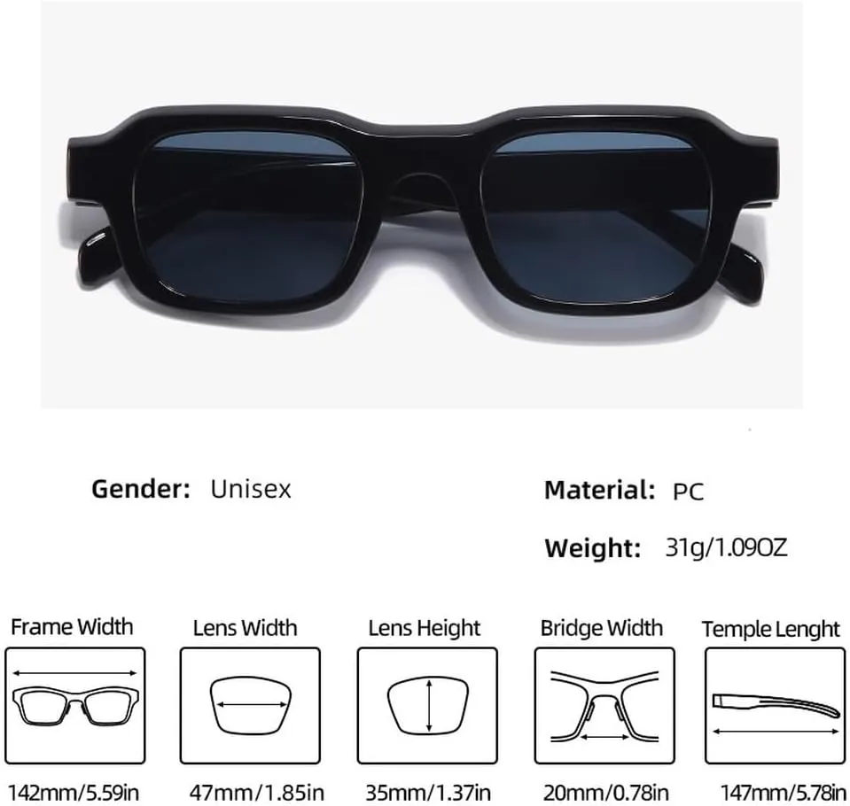Fashion Sunglasses Women Luxury Transparent Retro Men Trending Sun Glasses Shades UV400
