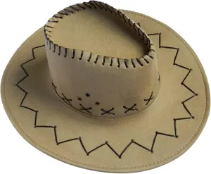 Faux Felt Cowboy Hats for Women Men Wide Brim Outdoor Fedora Hats Lightweight Sun Protect Vintage Western Cowgirl Hat