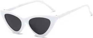 FBHLZ Women Cat Eye Sunglasses Retro women Narrow Cat Eye Sunglasses Goggles Retro Sun Glasses Summer Accessories