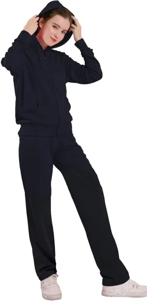 Gary Com 2 Piece Outfits Women's Tracksuit Sets Sweatsuit Long Sleeve Hoodie and Sweat Pants Zip Up Jogger Workout Suit