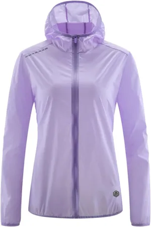 Graceful Loose Sun Protective Suits for Women Fashionable Hooded Breathable Thumb Button Jackets Biking Outdoor