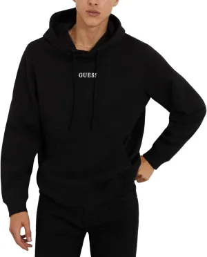 GUESS Men's Roy Hoodie, Jet Black