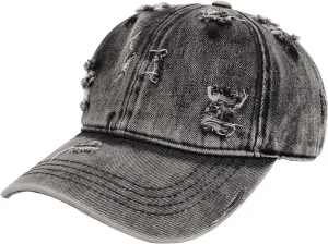 Hat Distressed Hip Ripped Trucker Sun Baseball Hat Women Hop Denim Hat Adjustable Men Cap Cap M Quick 00