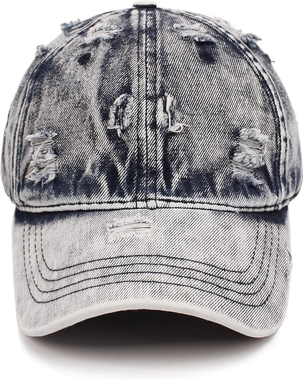 Hat Distressed Hip Ripped Trucker Sun Baseball Hat Women Hop Denim Hat Adjustable Men Cap Cap M Quick 00