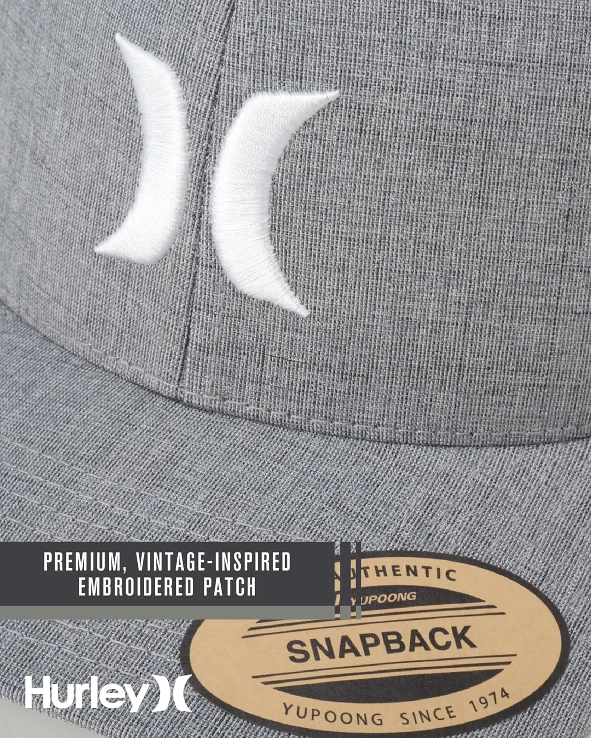 Hurley Men's Caps - Del Mar Mesh Panel Baseball Cap Trucker Hat - Snap Back Hats for Men