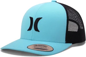 Hurley Men's Caps - Del Mar Mesh Panel Baseball Cap Trucker Hat - Snap Back Hats for Men