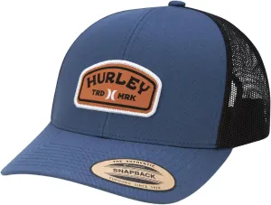 Hurley Men's Trucker Hat - Curved Bill Regular Fit Left Coast Baseball Cap for Men - Snap Back Mesh Panel Ball Cap