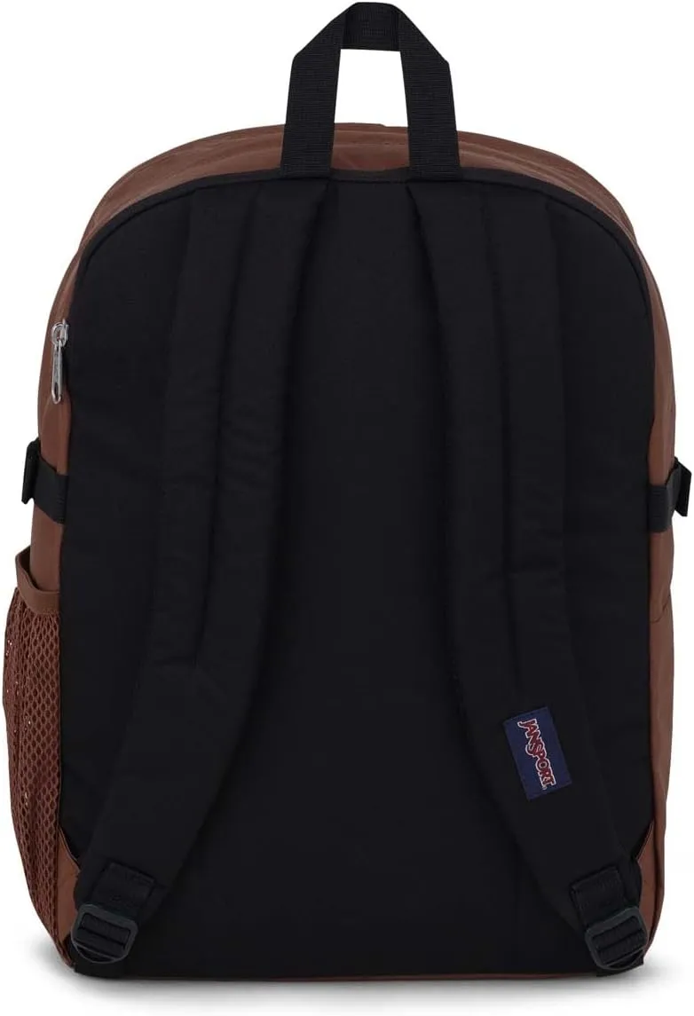 JanSport Main Campus Backpack - Travel or Work backpack w 15-Inch Laptop Sleeve and Dual Water Bottle Pockets, Basic Brown
