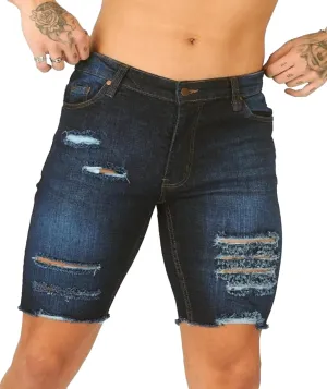 Jean Shorts Men - Stretch Relaxed Fit Mens Denim Shorts - Casual Five Pockets Mens Jean Shorts for Summer Outdoor