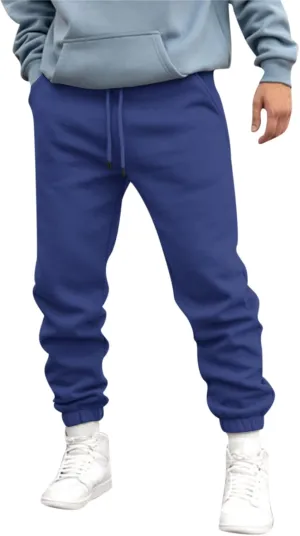 Joggers for Men Big and Tall Heavyweight Fleece Joggers Sweatpants Slim Fit Mens Athletic Jogger Pants with Pockets