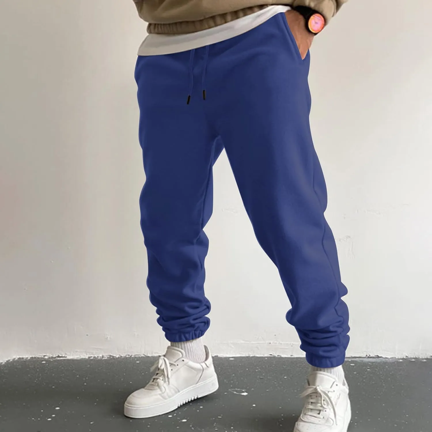 Joggers for Men Big and Tall Heavyweight Fleece Joggers Sweatpants Slim Fit Mens Athletic Jogger Pants with Pockets