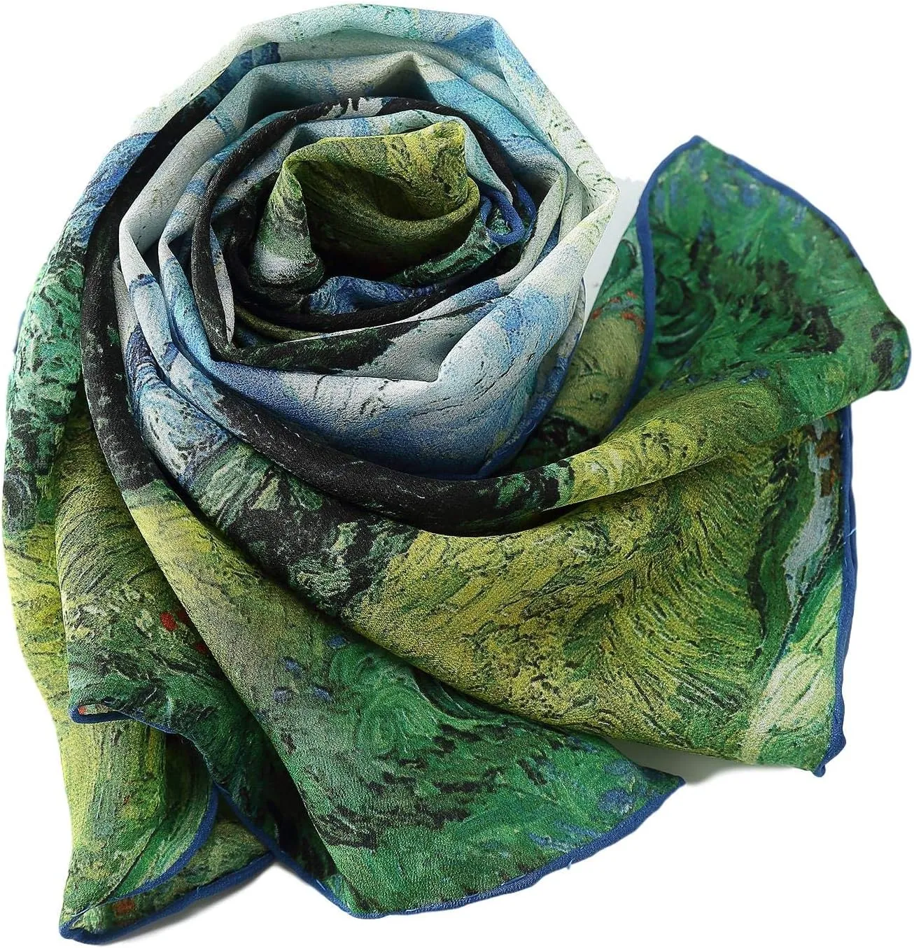 Long Crepe Silk Scarf Classic Art Print